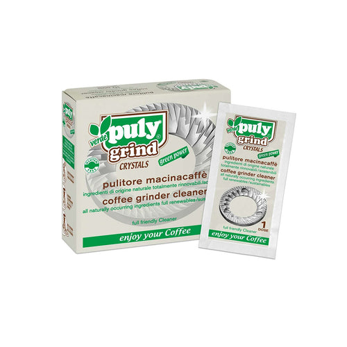 pulygrind pulitore macina caffè confezione da 10 bustine caffè crème